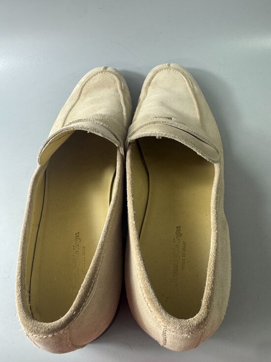 Authentic Ermenegildo Zegna L\'Asola suede penny loafers, Size 11 D
